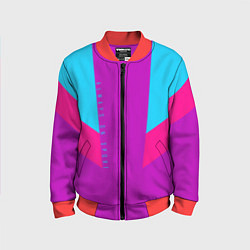 Бомбер детский Always in sports сиреньевый, цвет: 3D-красный