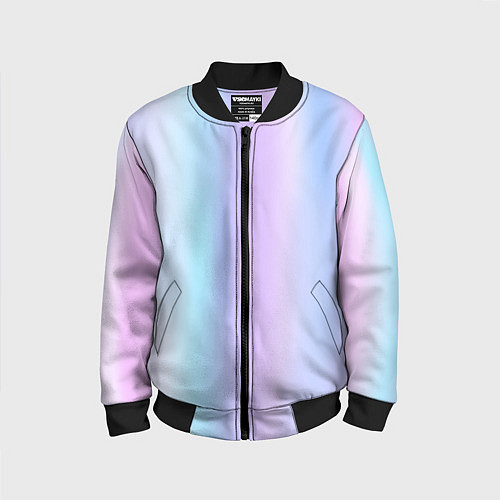 Детский бомбер Градиент матовый светлый / 3D-Черный – фото 1