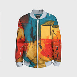 Детский бомбер Картина маслом