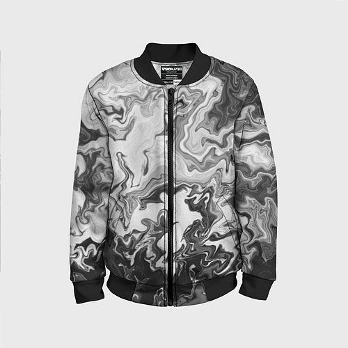 Детский бомбер Зловещая дымка / 3D-Черный – фото 1