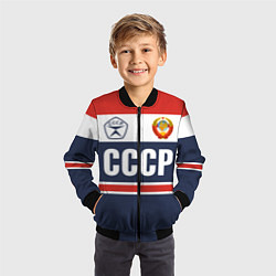 Бомбер детский СССР - Союз Советских Социалистических Республик, цвет: 3D-черный — фото 2