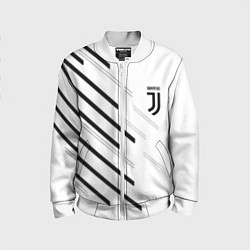 Бомбер детский Juventus sport geometry, цвет: 3D-белый