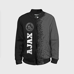 Бомбер детский Ajax sport на темном фоне по-вертикали, цвет: 3D-черный