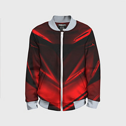 Бомбер детский Geometry stripes line, цвет: 3D-серый