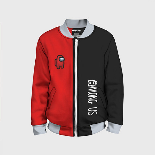 Детский бомбер Among us mobile game / 3D-Серый – фото 1