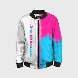 Бомбер детский Tottenham neon gradient style по-вертикали, цвет: 3D-черный