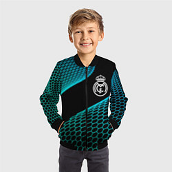 Бомбер детский Real Madrid football net, цвет: 3D-черный — фото 2