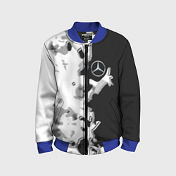 Бомбер детский Mercedes benz sport germany steel, цвет: 3D-синий