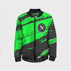 Бомбер детский Napoli sport green, цвет: 3D-черный