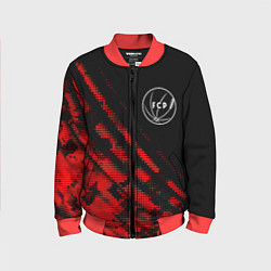 Бомбер детский Porto sport grunge, цвет: 3D-красный