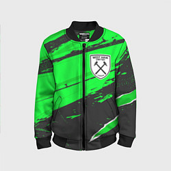 Бомбер детский West Ham sport green, цвет: 3D-черный