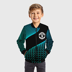 Бомбер детский Manchester United football net, цвет: 3D-черный — фото 2