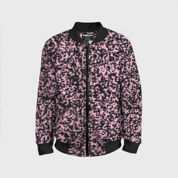 Бомбер детский Чёрно-розовый пятнистый, цвет: 3D-черный