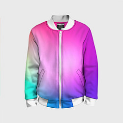 Бомбер детский Colorful gradient, цвет: 3D-белый