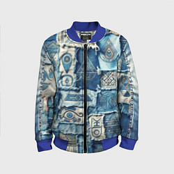 Детский бомбер Племя майя-пэчворк