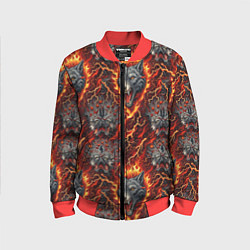 Детский бомбер Волки эпичный паттерн