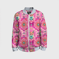 Детский бомбер Лисица и паттерн