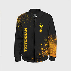 Детский бомбер Tottenham - gold gradient вертикально