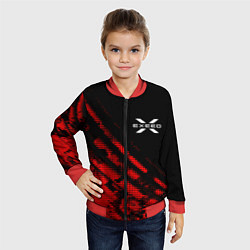 Бомбер детский Exeed sport grunge, цвет: 3D-красный — фото 2