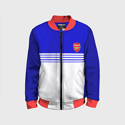 Бомбер детский Arsenal fc sport geometry, цвет: 3D-красный