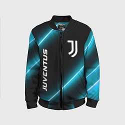 Бомбер детский Juventus неоновые лампы, цвет: 3D-черный