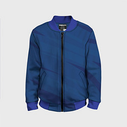 Детский бомбер Тёмно-синий полосами