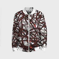 Детский бомбер Красные энергетические кабели