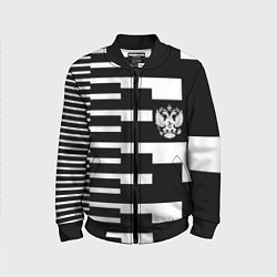 Детский бомбер Россия геометрия