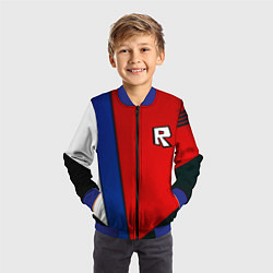 Бомбер детский Roblox uniform, цвет: 3D-синий — фото 2