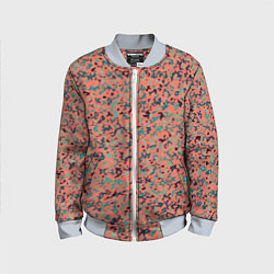 Детский бомбер Розово-бирюзовый абстрактный