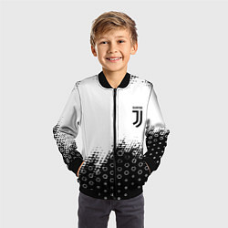 Бомбер детский Juventus sport steel, цвет: 3D-черный — фото 2