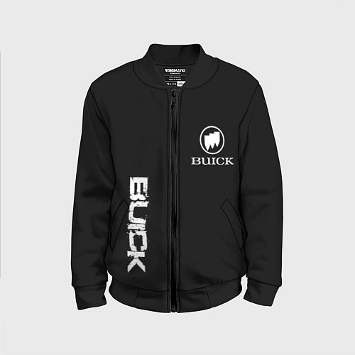 Детский бомбер Buik logo white / 3D-Черный – фото 1