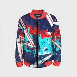 Детский бомбер Яркий абстрактный узор для спорта