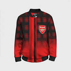 Бомбер детский Arsenal fc sport geometry steel, цвет: 3D-черный