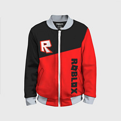 Бомбер детский Roblox geometry red, цвет: 3D-серый