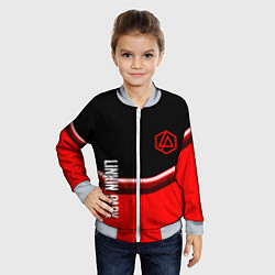 Бомбер детский Linkin park geometry line steel, цвет: 3D-серый — фото 2