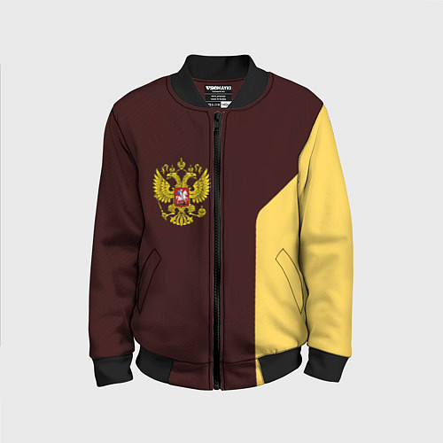 Детский бомбер Россия ретро стиль / 3D-Черный – фото 1