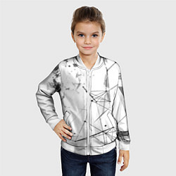 Бомбер детский Белый плексус, цвет: 3D-белый — фото 2