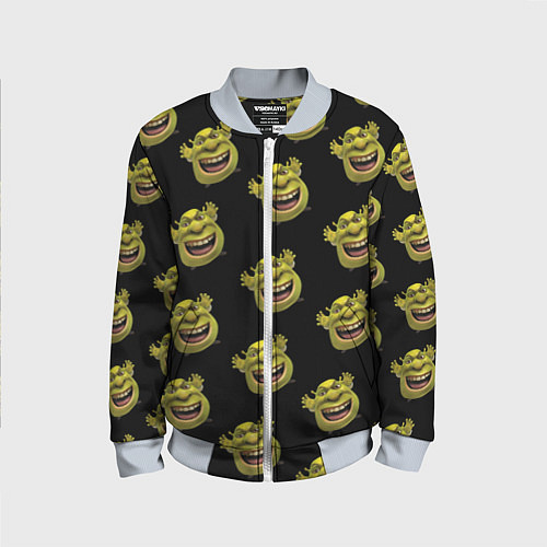 Детский бомбер Паттерн - Шрек / 3D-Серый – фото 1