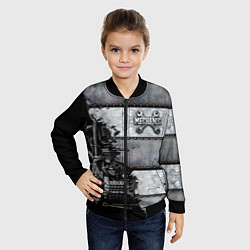 Бомбер детский Mechanic Iron, цвет: 3D-черный — фото 2