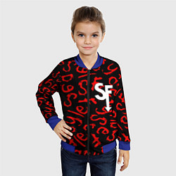 Бомбер детский Sally Face roglike game, цвет: 3D-синий — фото 2
