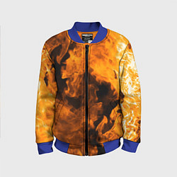 Детский бомбер Оранжевый огонь