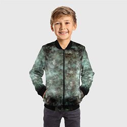 Бомбер детский Лесной принт, цвет: 3D-черный — фото 2