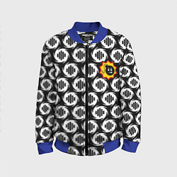 Детский бомбер Serious Sam logo pattern