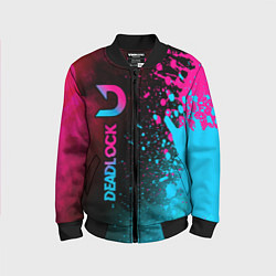 Бомбер детский Deadlock - neon gradient по-вертикали, цвет: 3D-черный