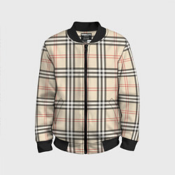 Детский бомбер Стильная клетка - шотландка