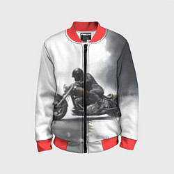 Детский бомбер Крутой байкер скетч