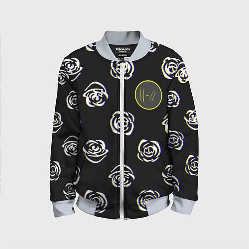 Детский бомбер Twenty one pilots rose / 3D-Серый – фото 1