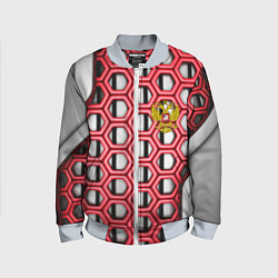 Детский бомбер Россия герб сетка метала