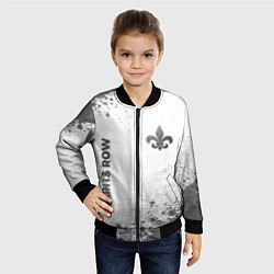Бомбер детский Saints Row - white gradient вертикально, цвет: 3D-черный — фото 2
